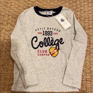 Petit Bateau new with tags long sleeve tee shirt